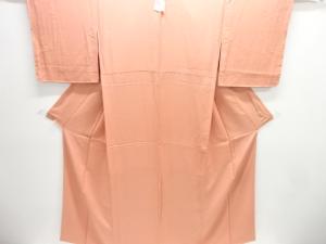 未使用品　作家物　草木染織り柄一ツ紋色無地着物